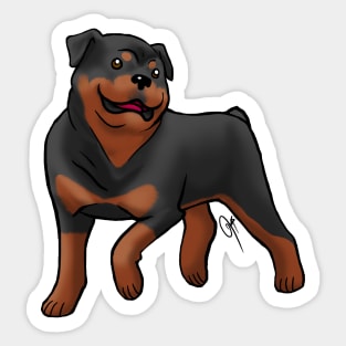 Dog - Rottweiler - Mahogany Sticker